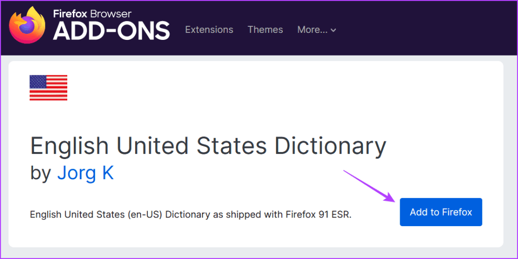 Add to Firefox option in Firefox