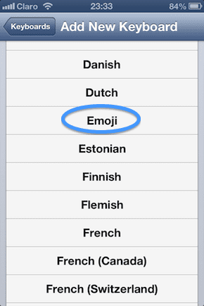 Adding Emoji Keyboard
