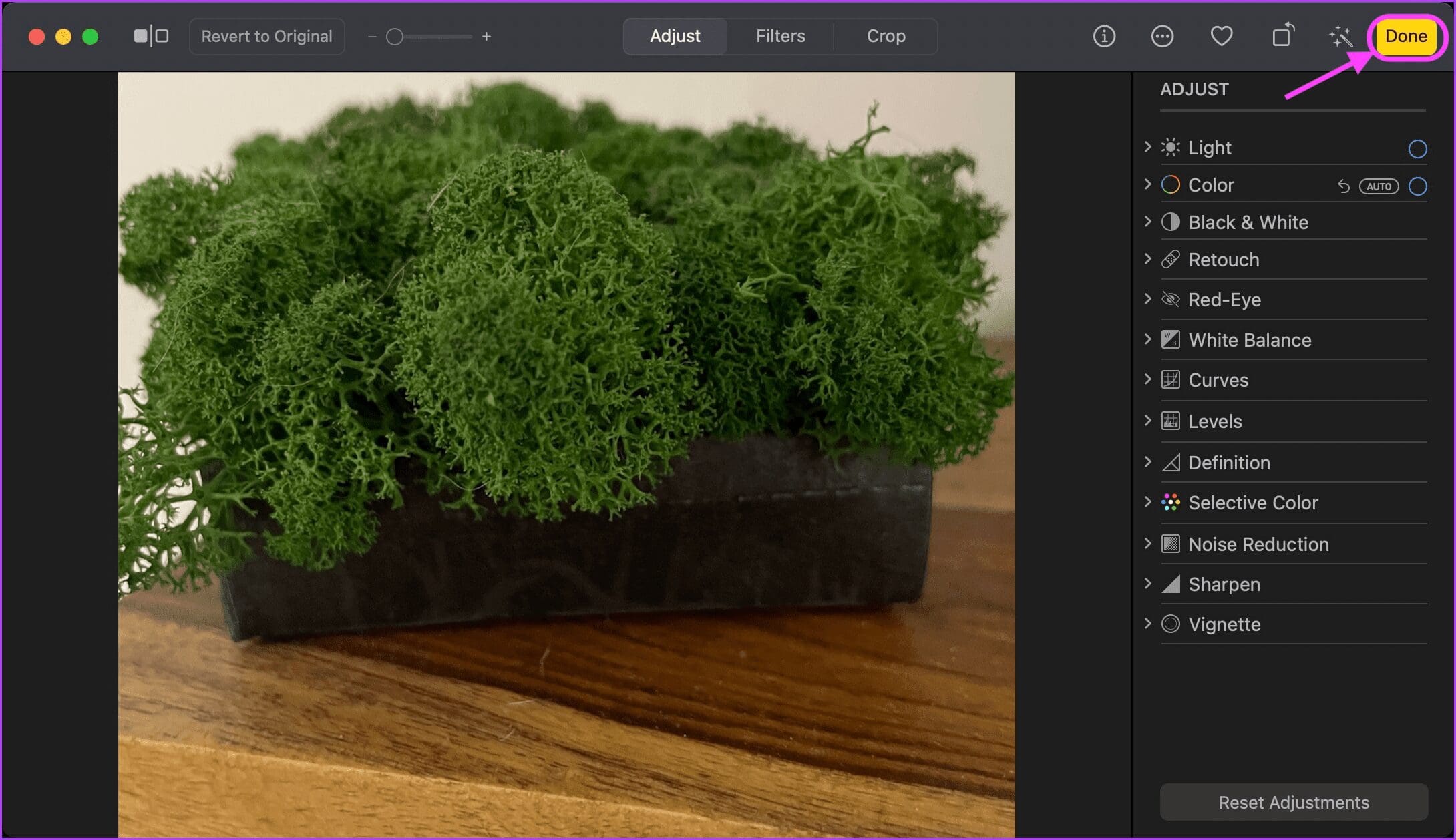 Adjust Color and White Balance, Reduce Noise, and More 4