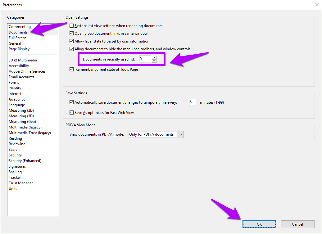 Adobe Acrobat Reader Dc Clear Recent Files 5