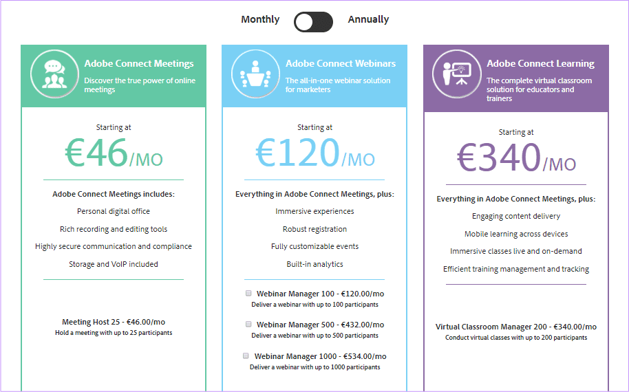 Adobe Connect Pricing Zoom Alternatives