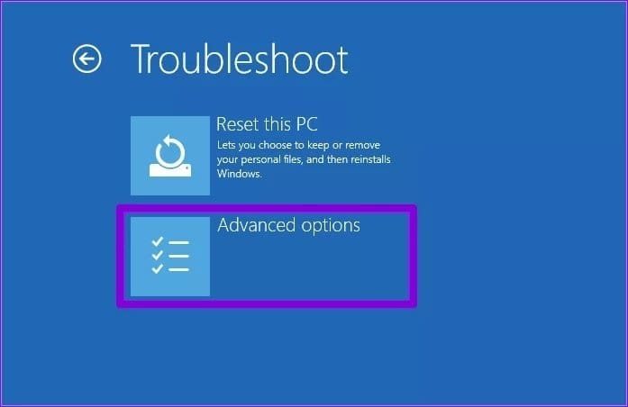 Advanced Options