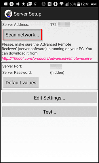 Advanced Presentation Remote Scan Network 1