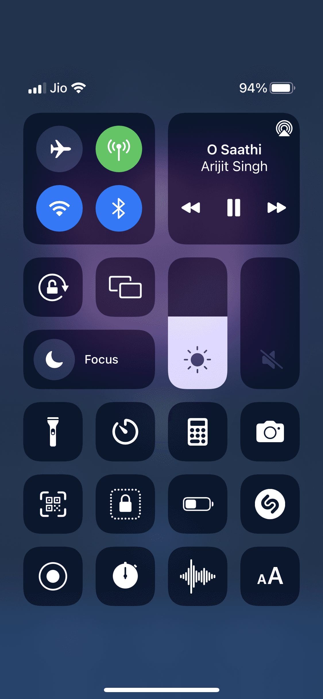 Control center for iPhone media on mac