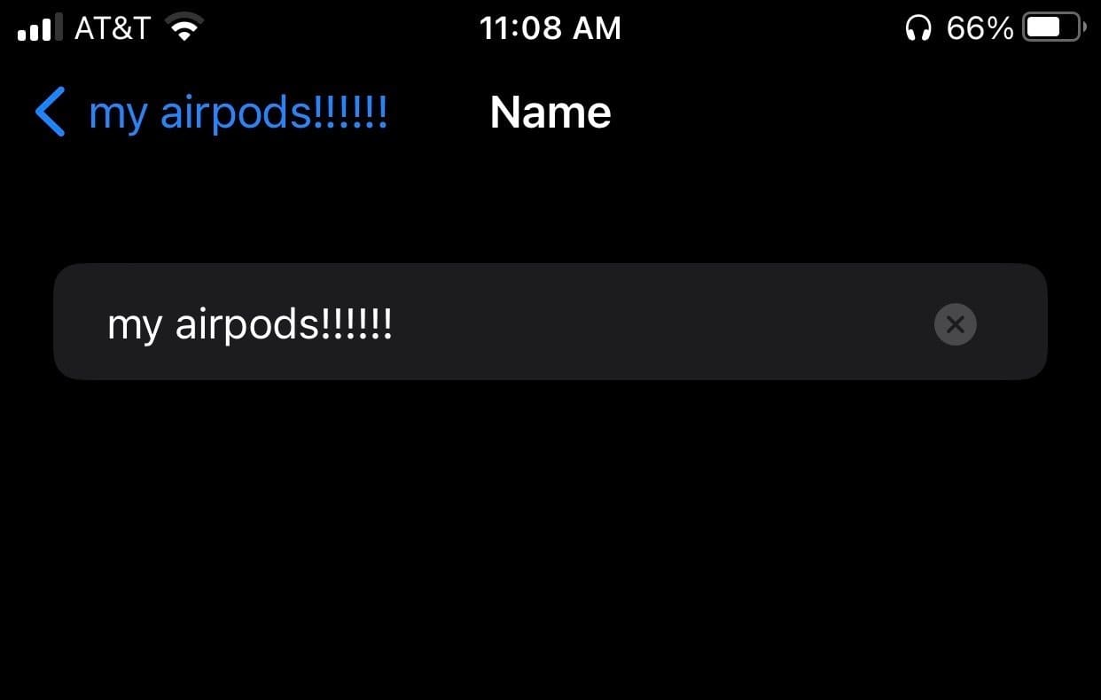 Air Pods Pro Name Change Complete