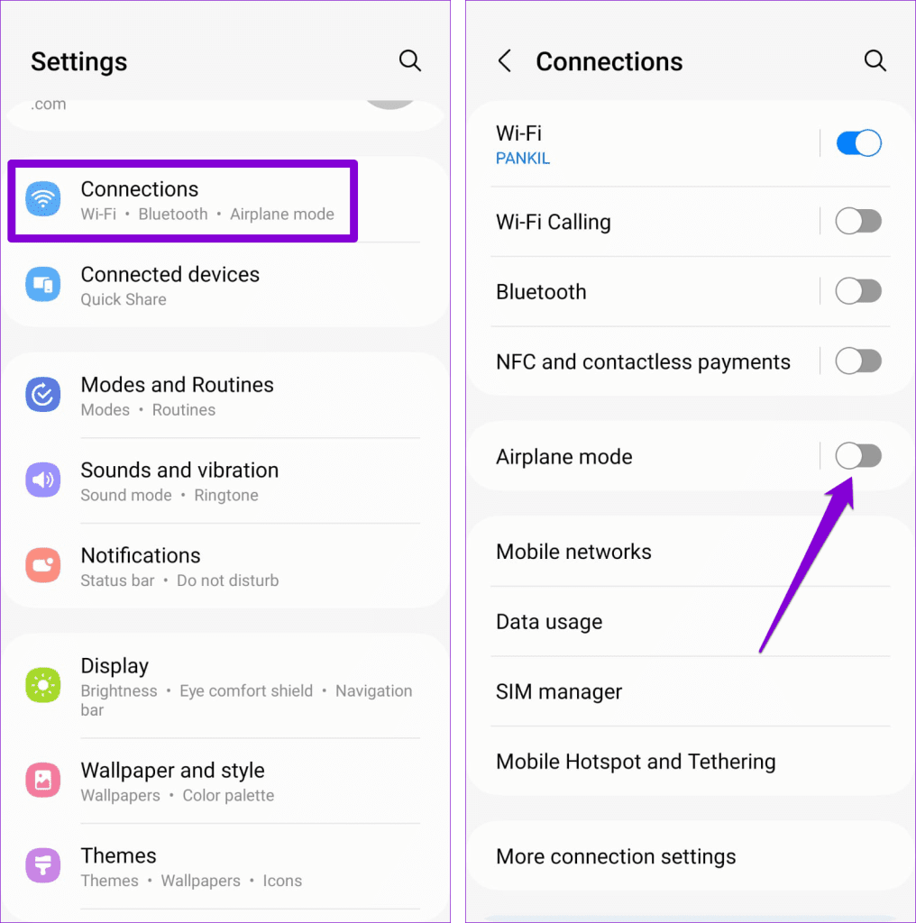 Airplane Mode on Android