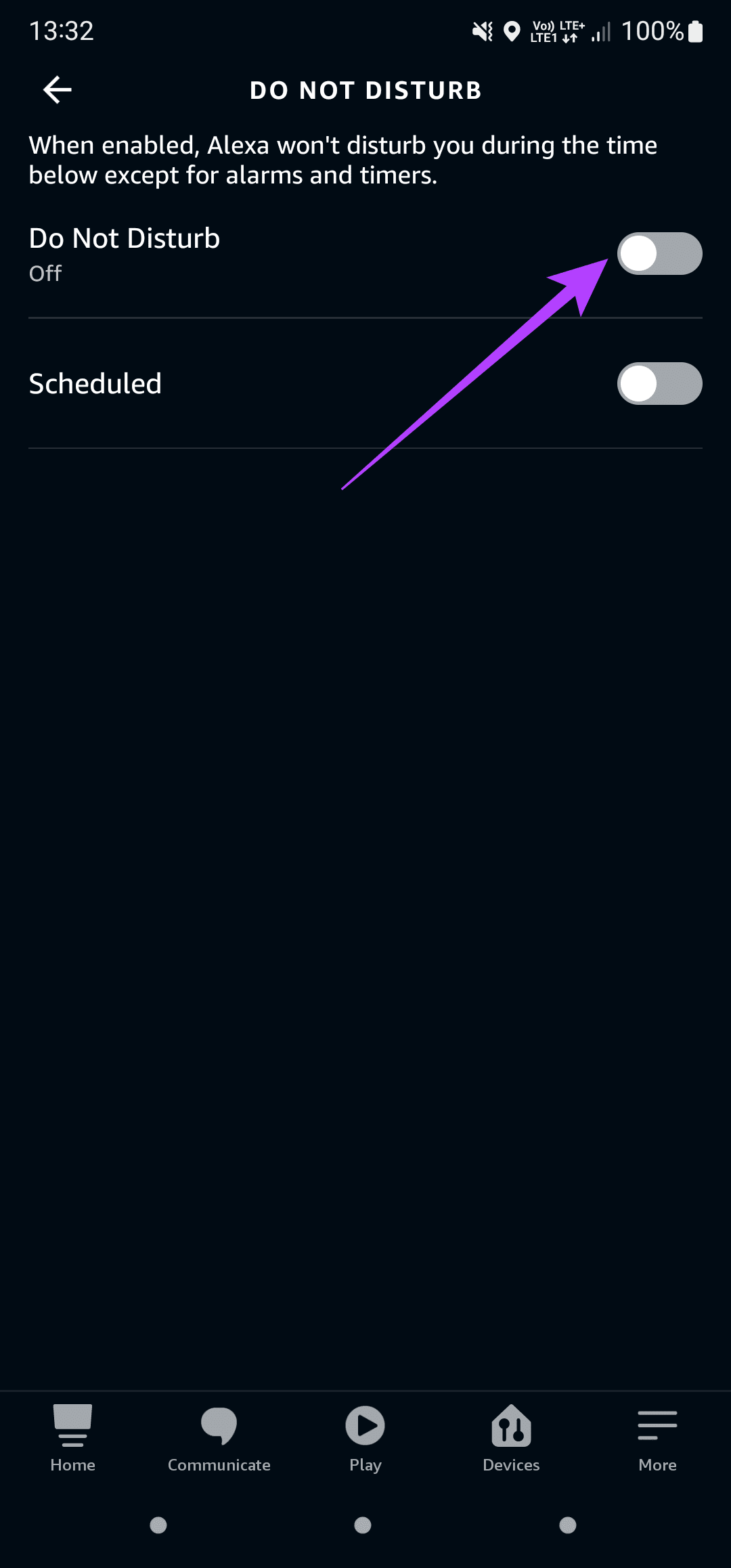 disable DND