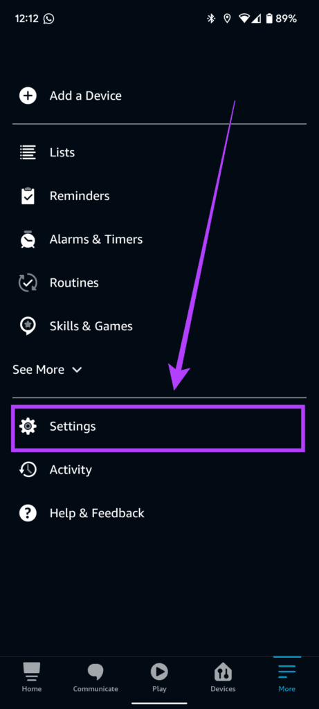 settings to change Alexa's voice and name 