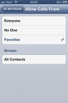 Allow Calls