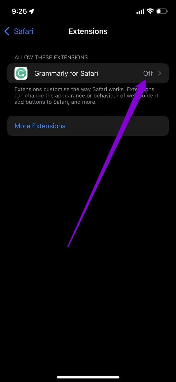 Allow Extensions