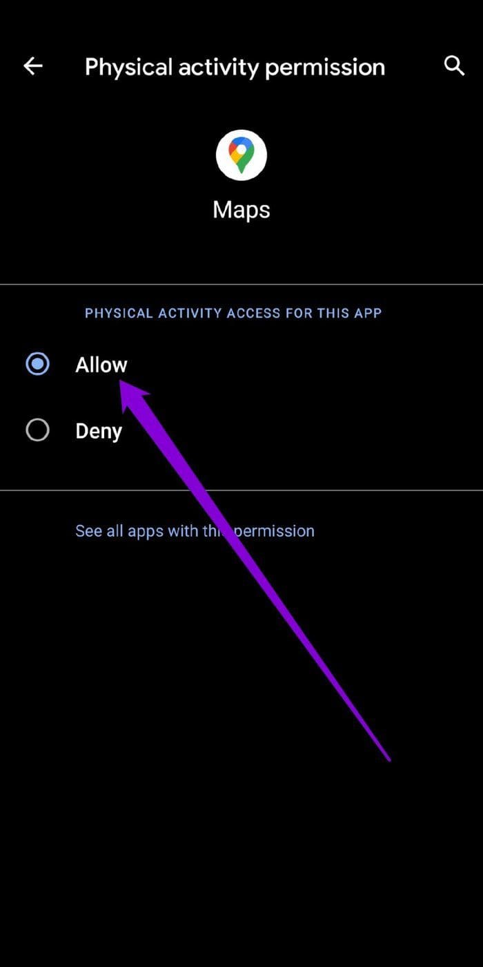 Allow Google Maps Permissions