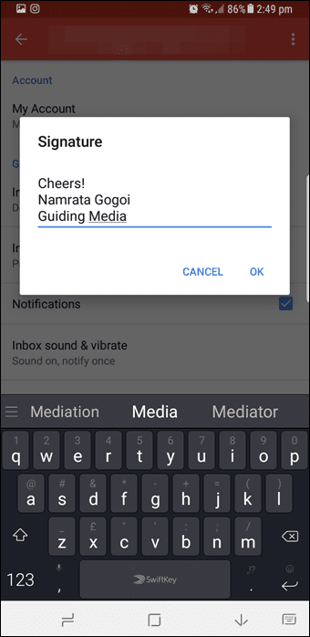 Android Gmail Tips Trick 5