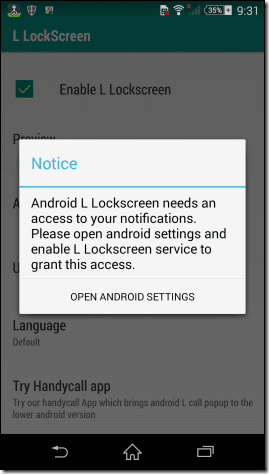 Android L Lock Screen 3