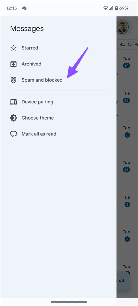 Android not receiving texts 12