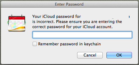 App Requesting New Password