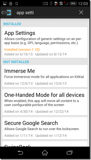 App Settings Xposed 81