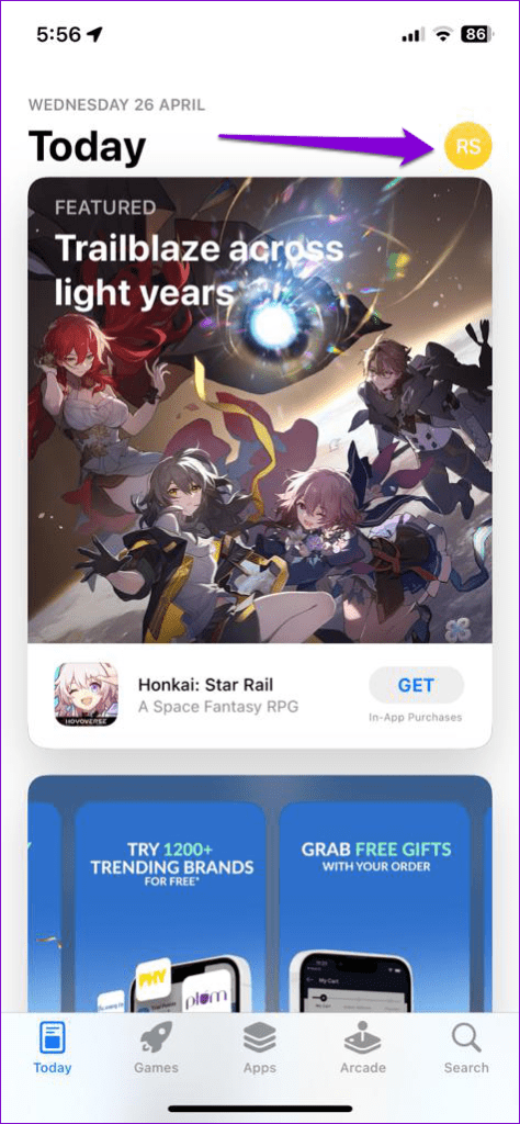 App Store on iPhone