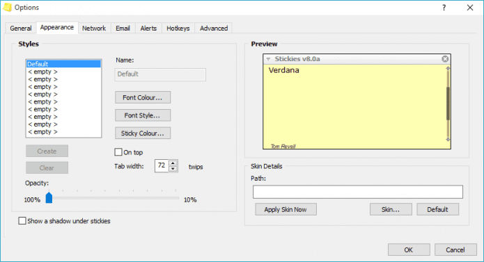 Appearance Tab  Settings E1456513908644