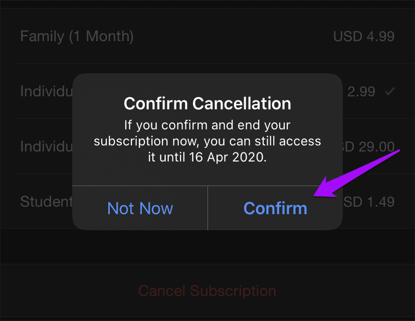 Apple Music Cancel Subscription 5
