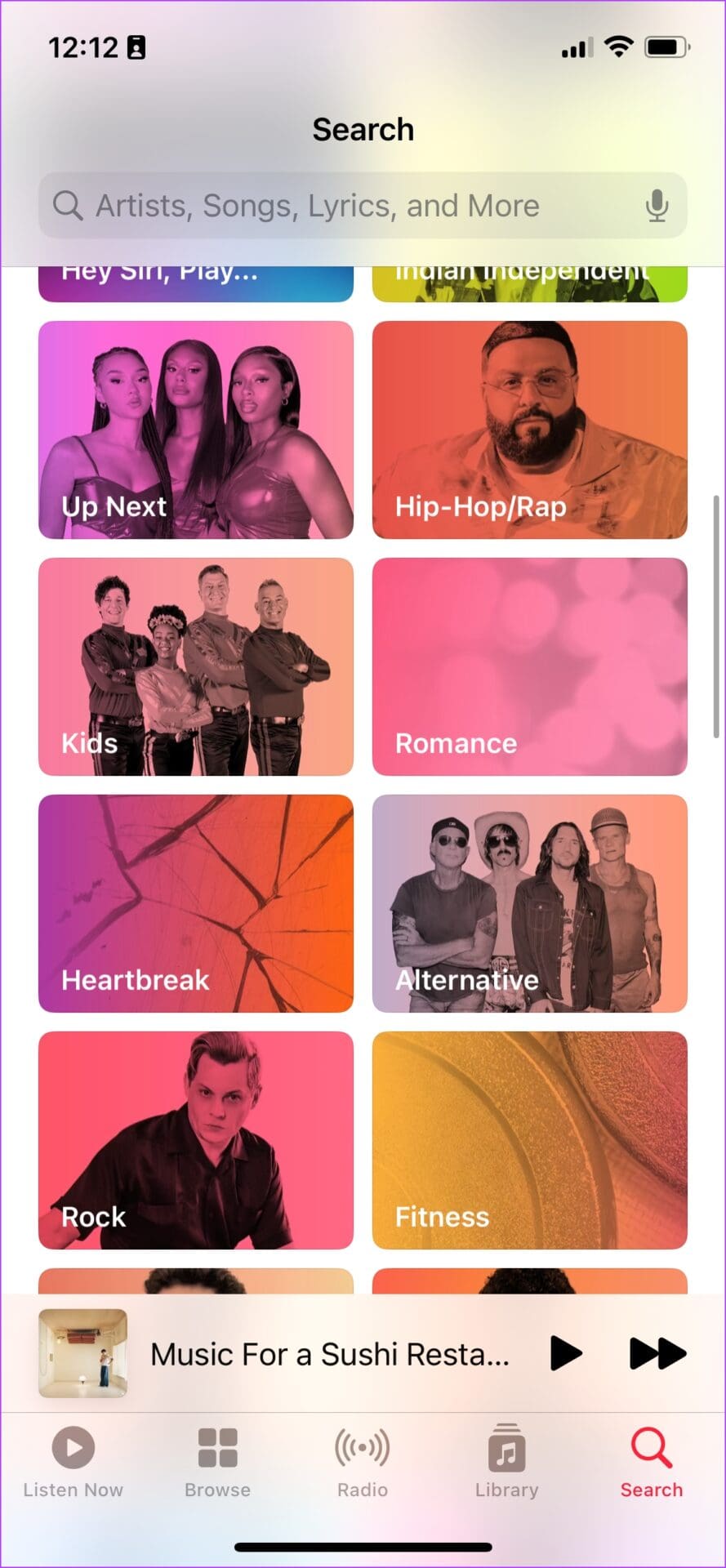 Apple Music Categories