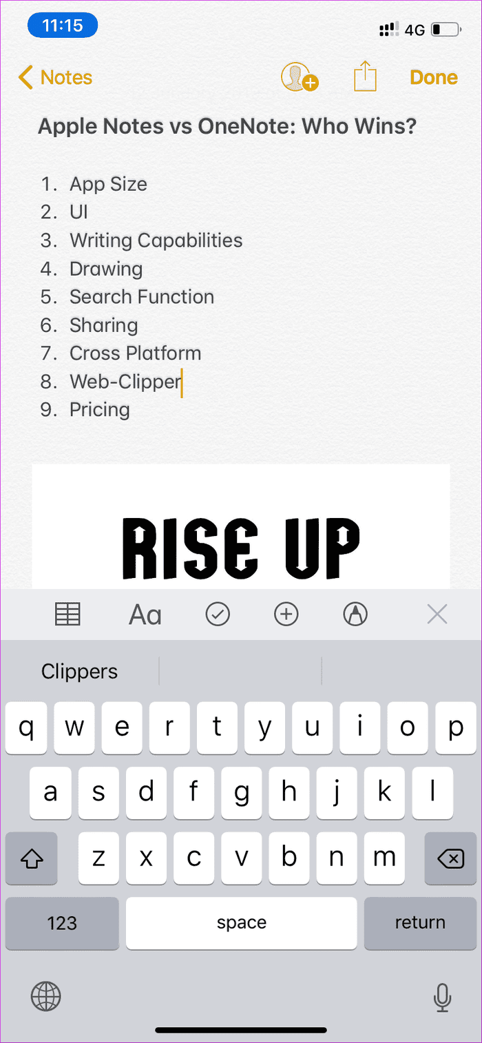 Apple Notes Taking Notes