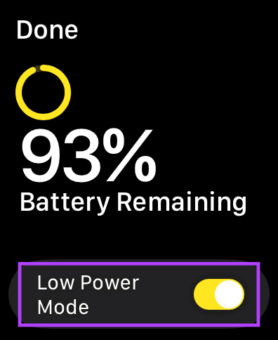 disable low power mode