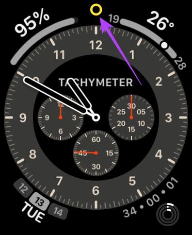 Low power mode enabled on Apple Watch