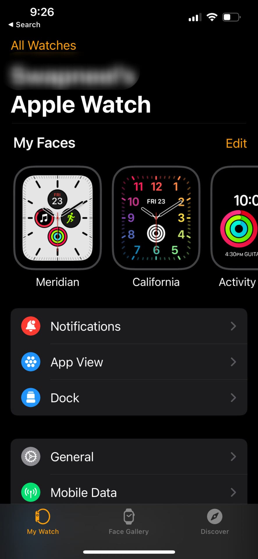 Apple watch app