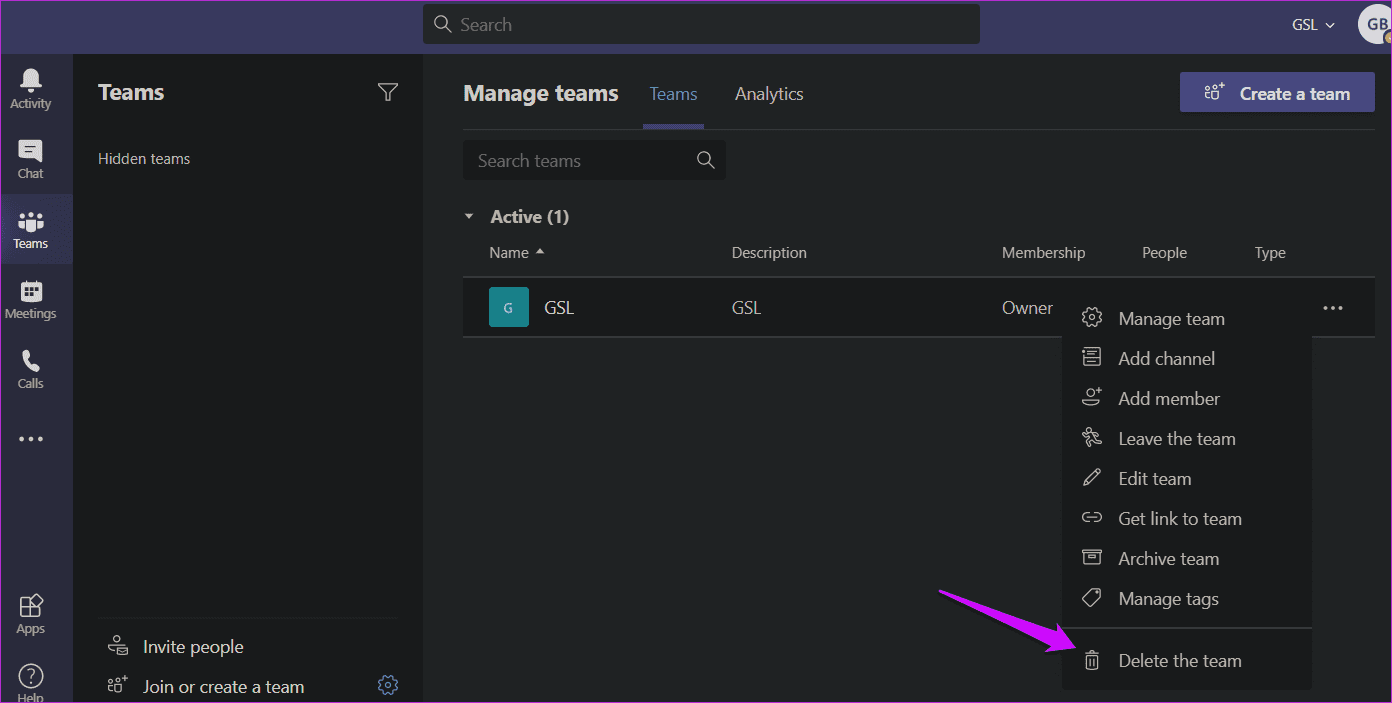 Archive Delete and Restore Microsoft Teams Account 13