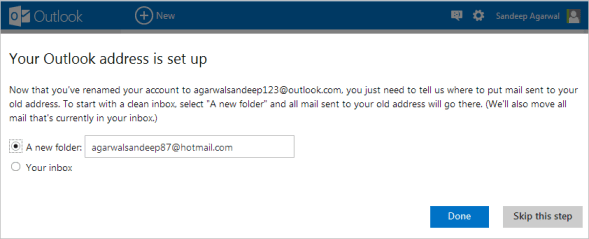 Associate Previous Account