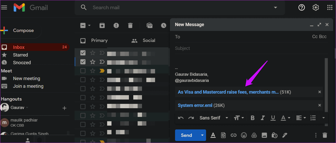 Attach Emails in Gmail Email on Web and Mobile 2