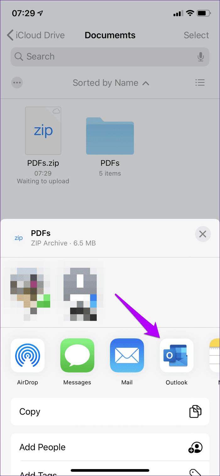 Attach Icloud Files Outlook For Ios 15