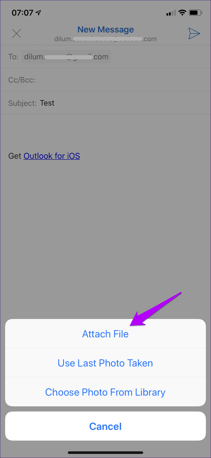 Attach Icloud Files Outlook For Ios 2
