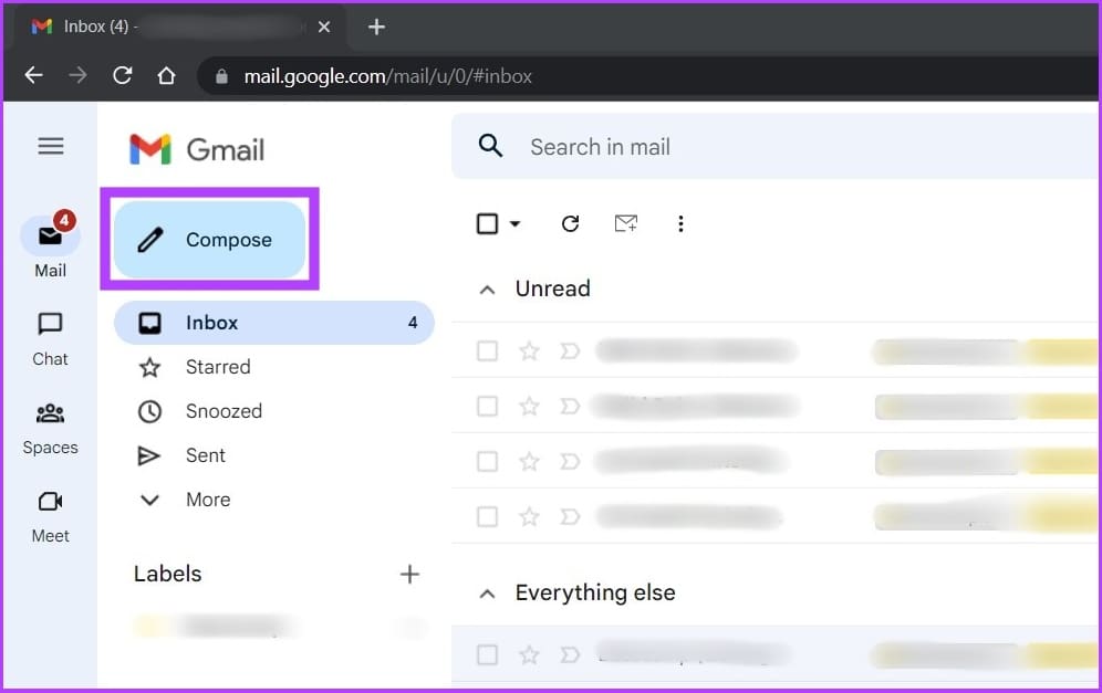 go to Gmail and click on the Compose