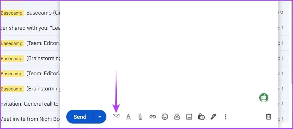 Click the envelope icon