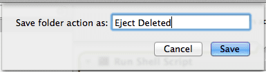 Automator New Folder Action