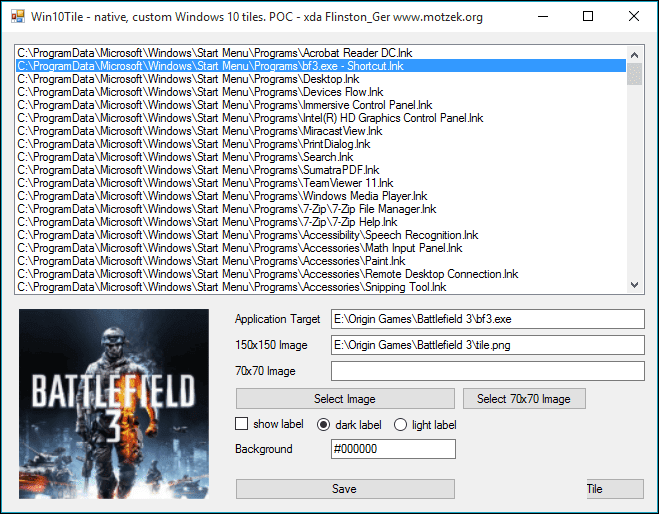 Bf3 Custom Tile
