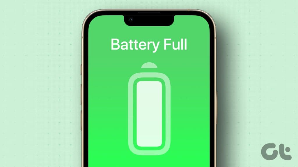 Set battery full notification on iPhone