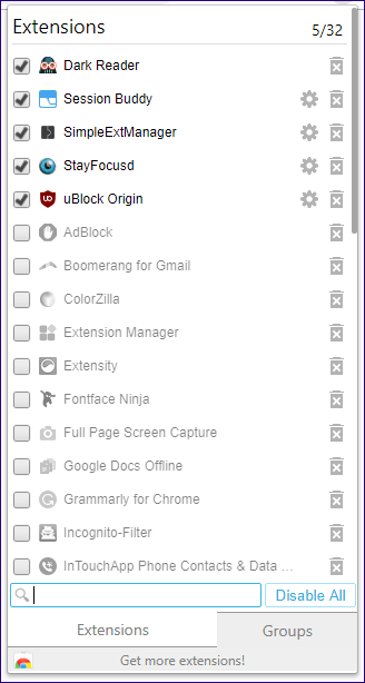 Best Chrome Extension Managers 4