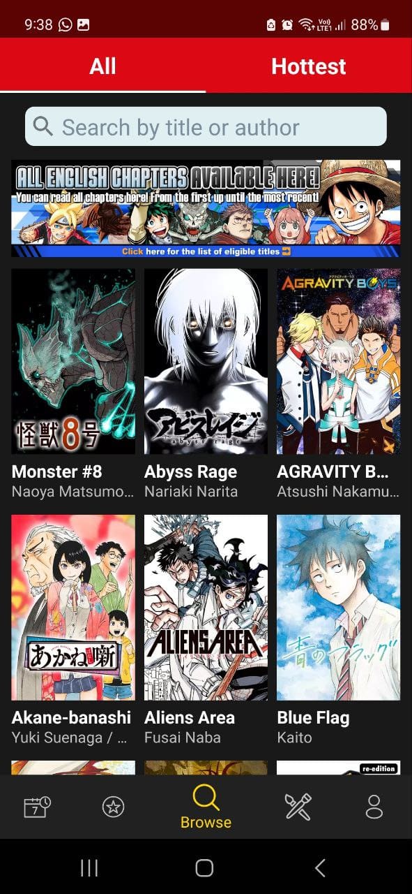 MANGA Plus by SHUEISHA app browse