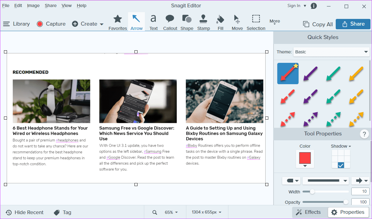 Best Screen Capture Software for Windows 10 snagit