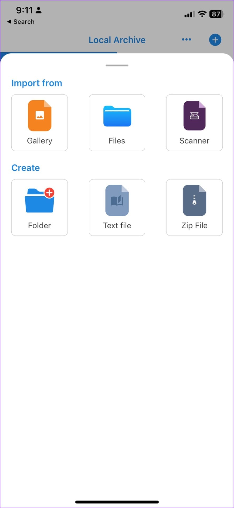 Total files sharing on iPhone