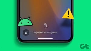 fingerprint sensor not working