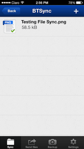 Bit Torrent Sync File Synced