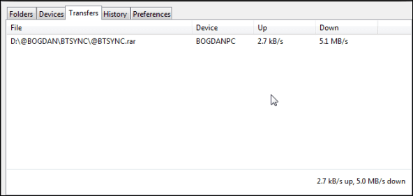 Bit Torrent Sync Speed