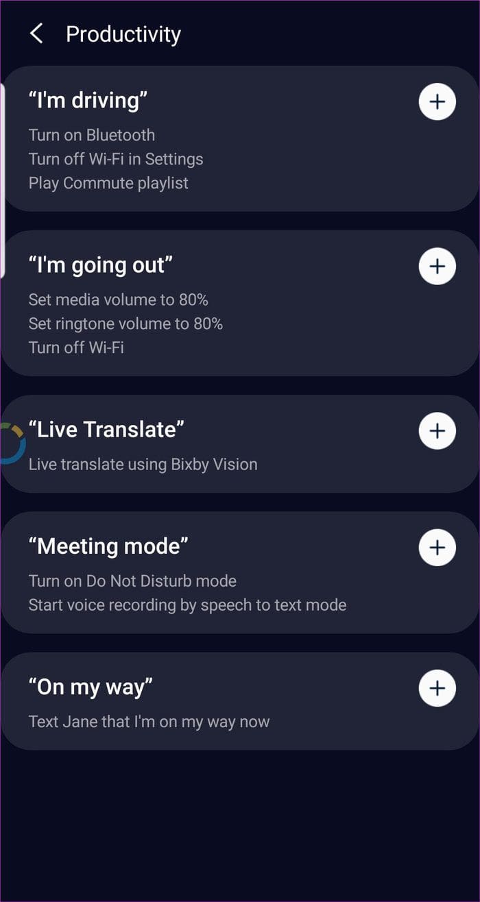 Bixby Commands