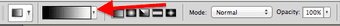 Black White Photoshop Gradient Preview