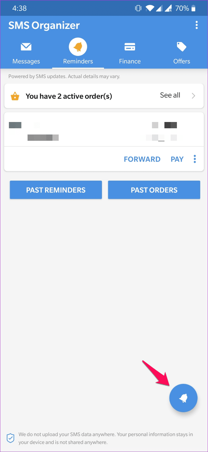 Block Sms In Sms Organizer 16