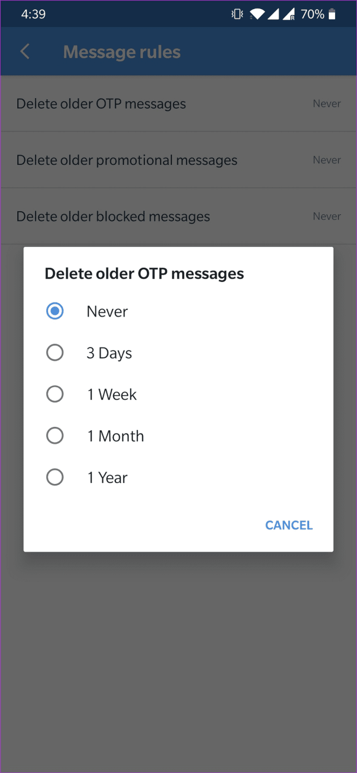 Block Sms In Sms Organizer 26