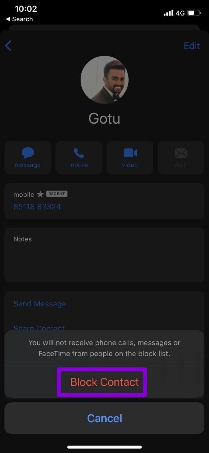 Block Someone on i Phone